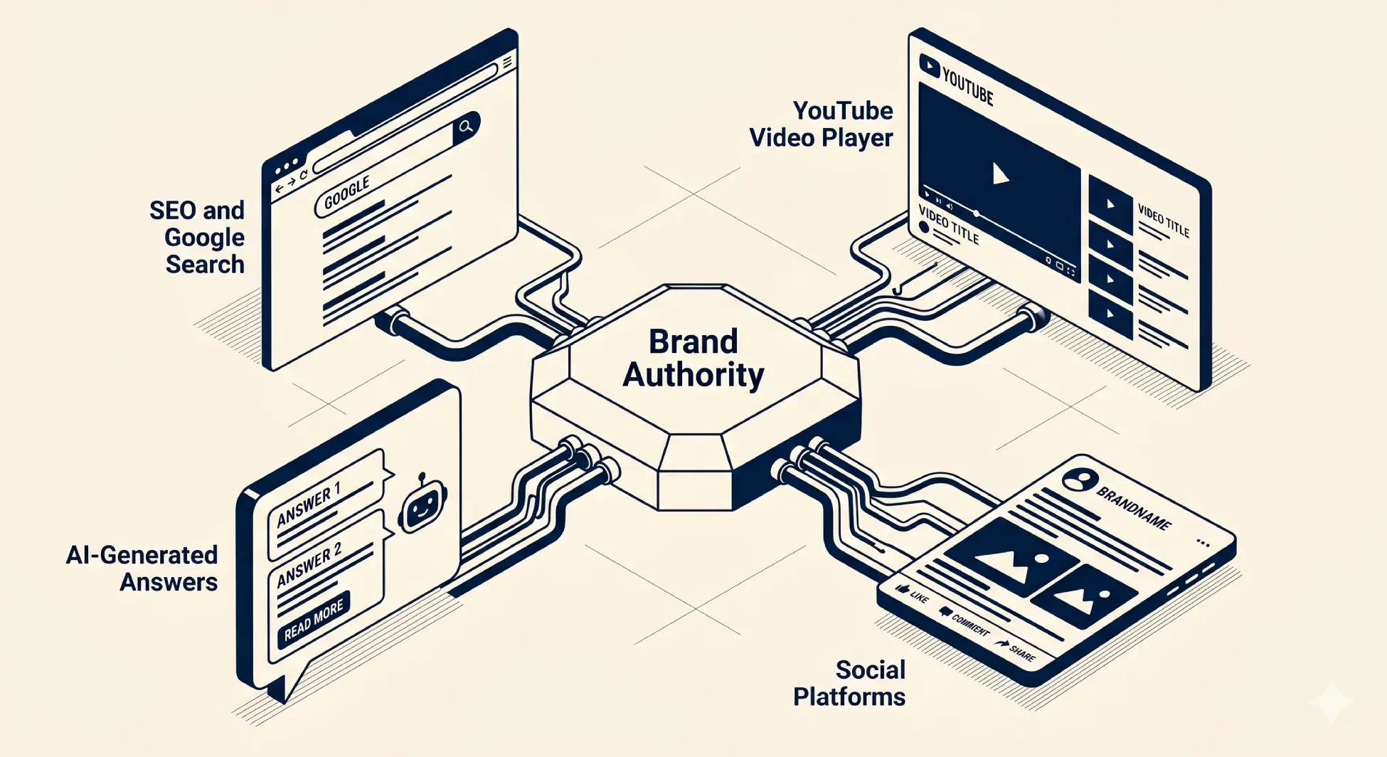 The Multi-Channel Authority Strategy: How Brands Dominate Google, YouTube and AI Answers Together