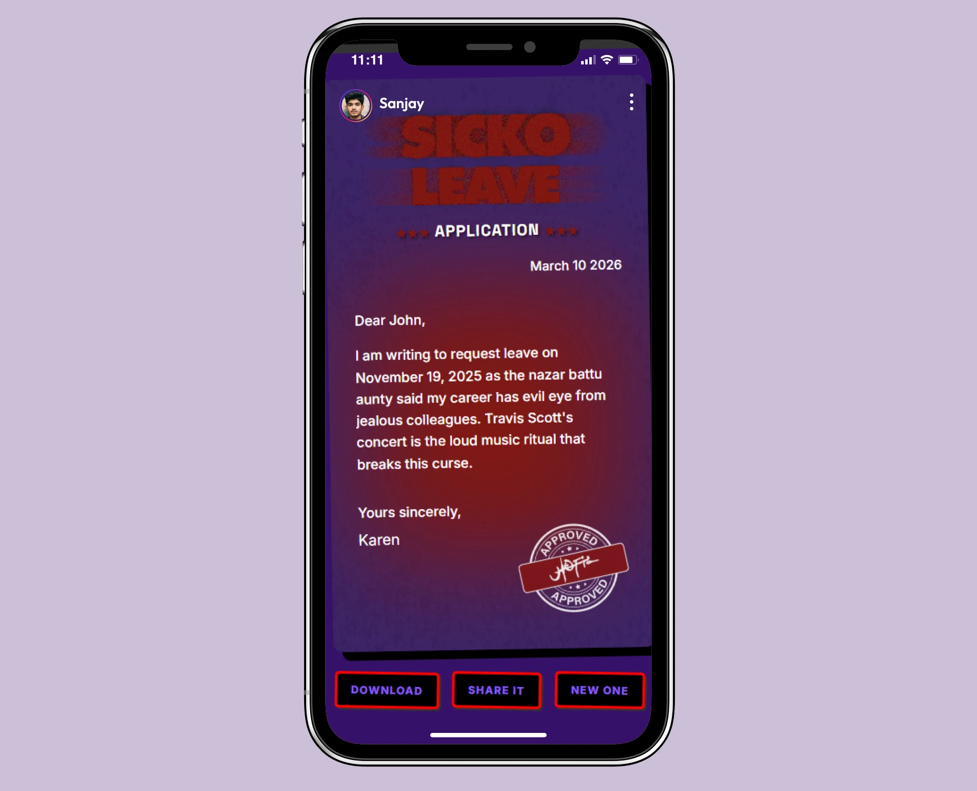 Sicko Leave campaign